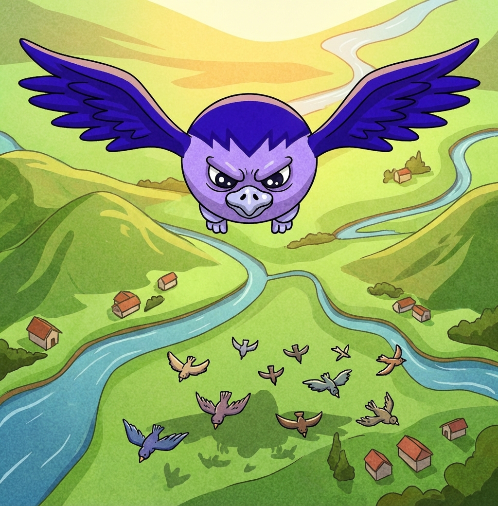 Oracle Owl flying majestically