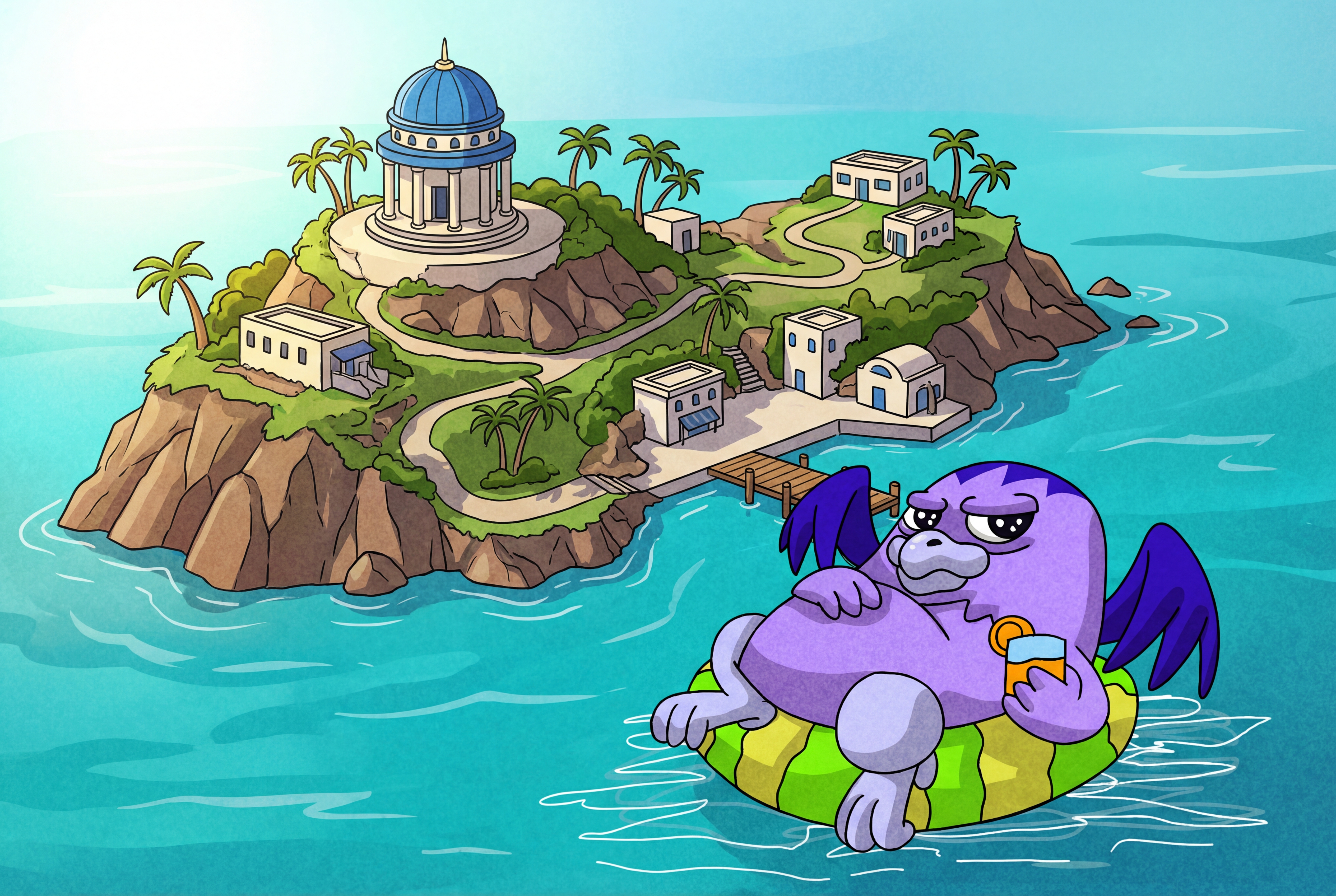 Oracle Owl at the island